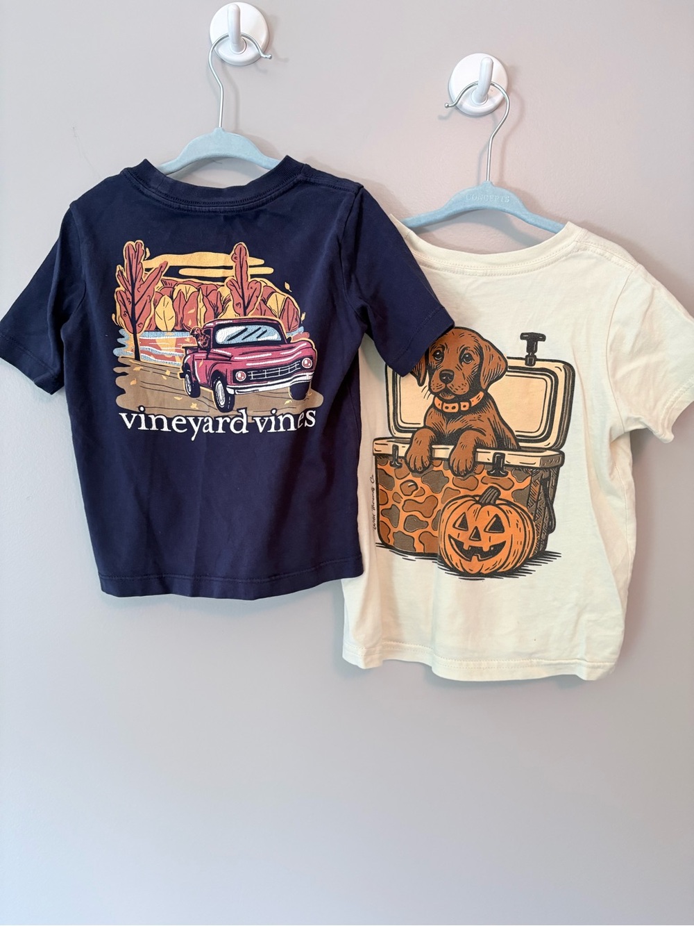 Boys fall dog graphic t shirts 🎃